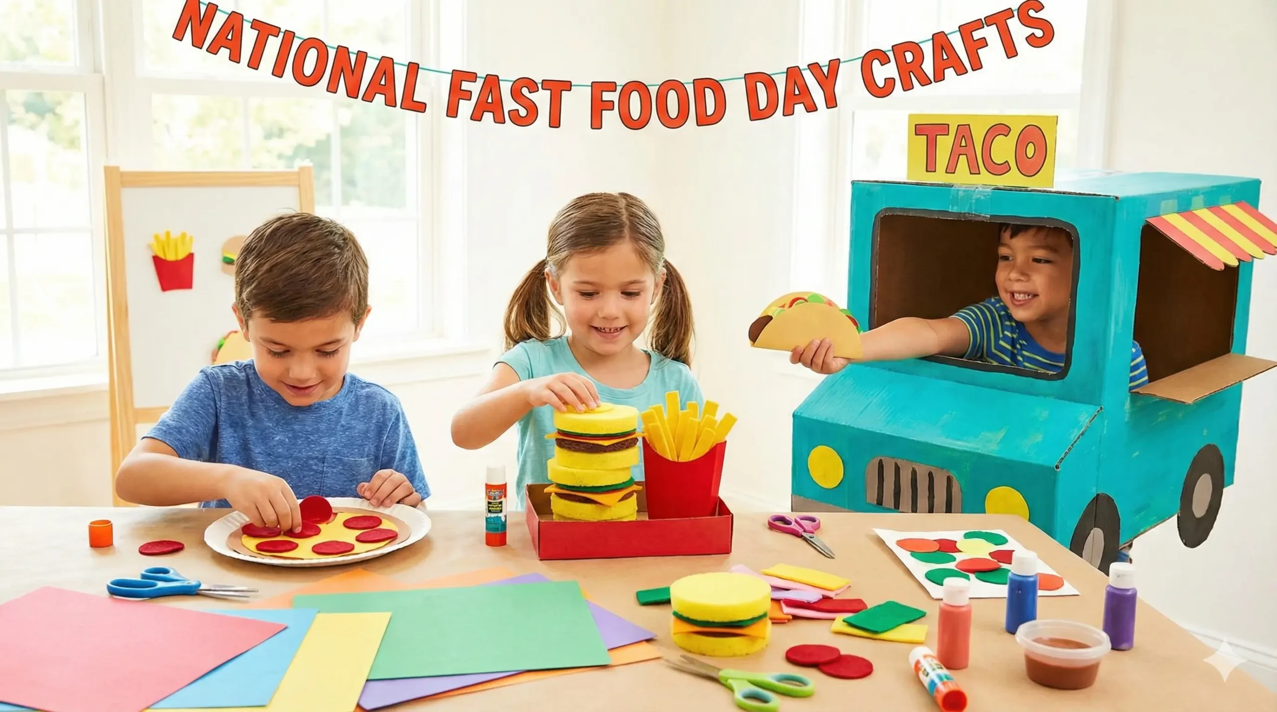 10 Fun and Fabulous Fast Food Crafts for Kids: Celebrate National Fast Food Day!