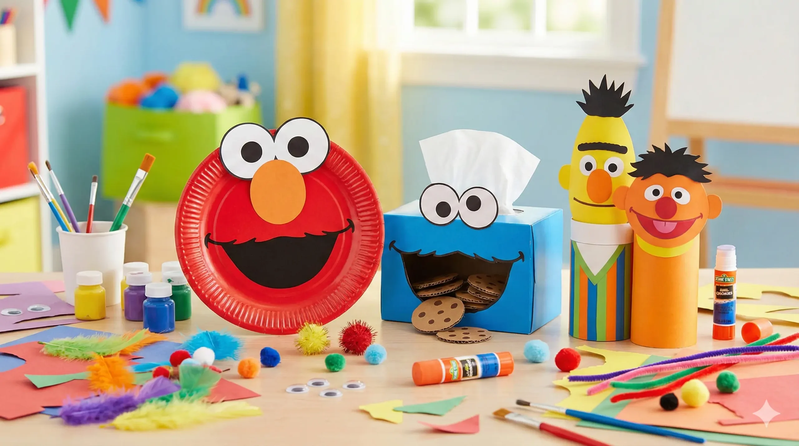 15 Super Fun Sesame Street Crafts for Kids: Celebrating 55 Years of Magic