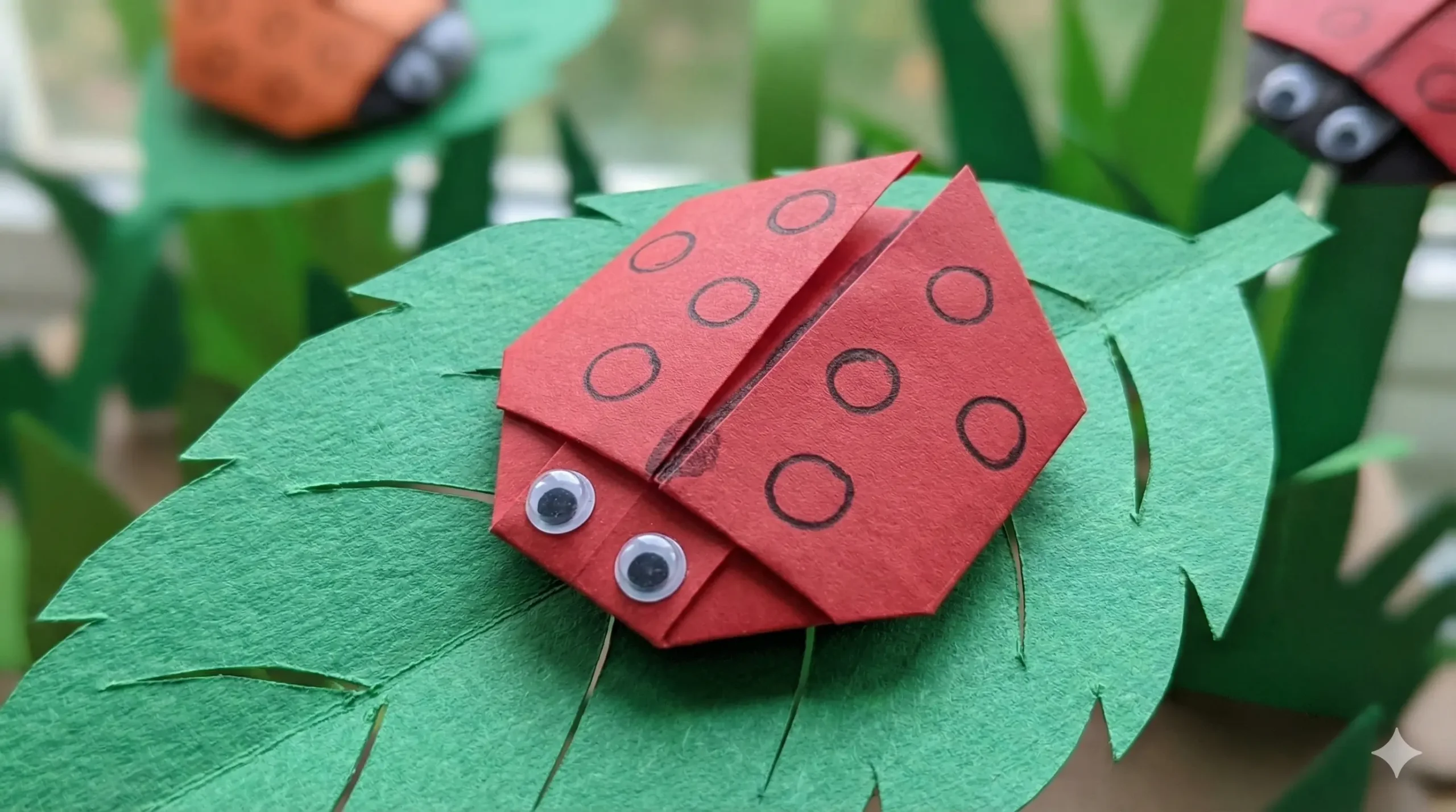 Cute Origami Ladybug Craft for Kids: A Lucky Paper Projec